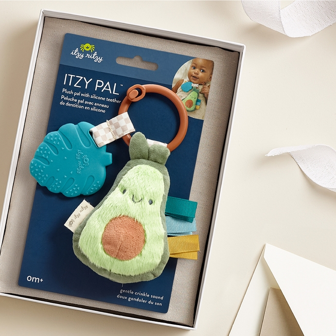 Itzy Pal™ Plush + Teether Annie the Avocado
