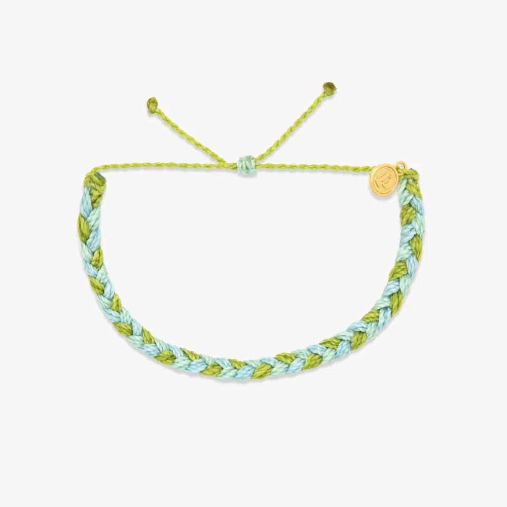 PURAVIDA BLUE GREEN BRAIDED BRACELET