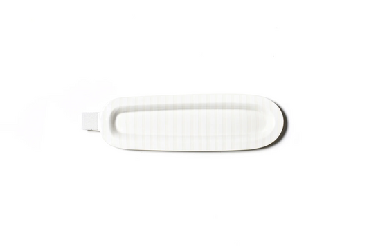HAPPY EVERYTHING STRAIGHT LINES SMALL PLATTER