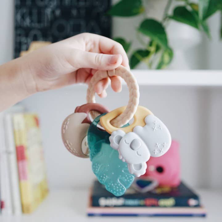 Tropical Itzy Keys Texture Ring with Teether + Rattle