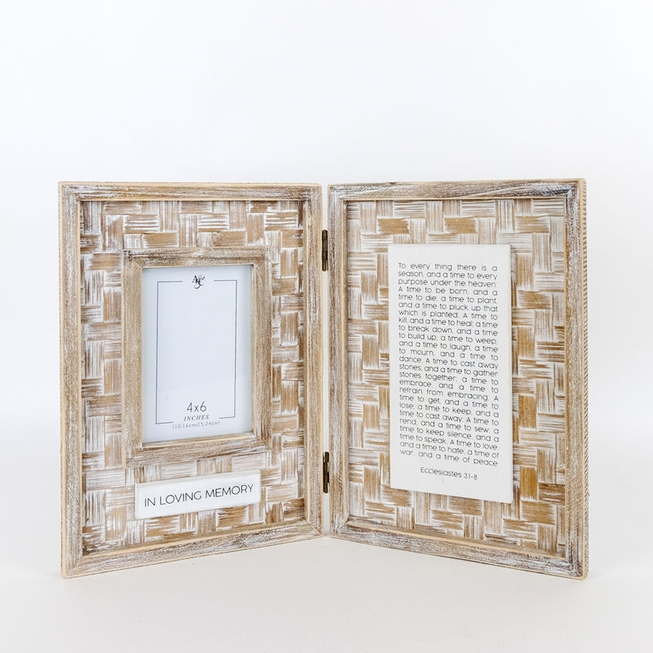 12 X 16 BAMBOO WOOD FOLD PHOTO FRAME