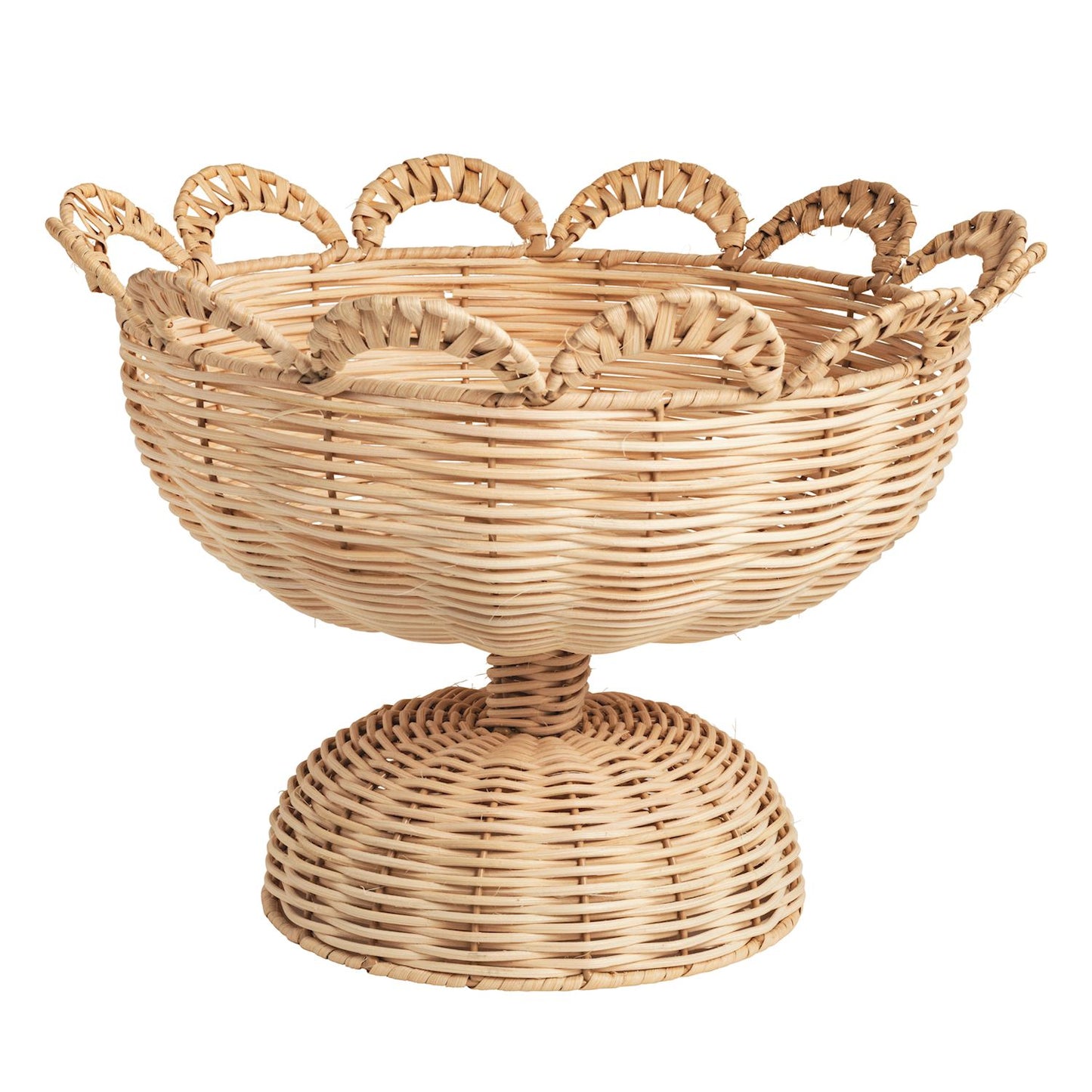 Mud Pie Woven Pedestal Basket