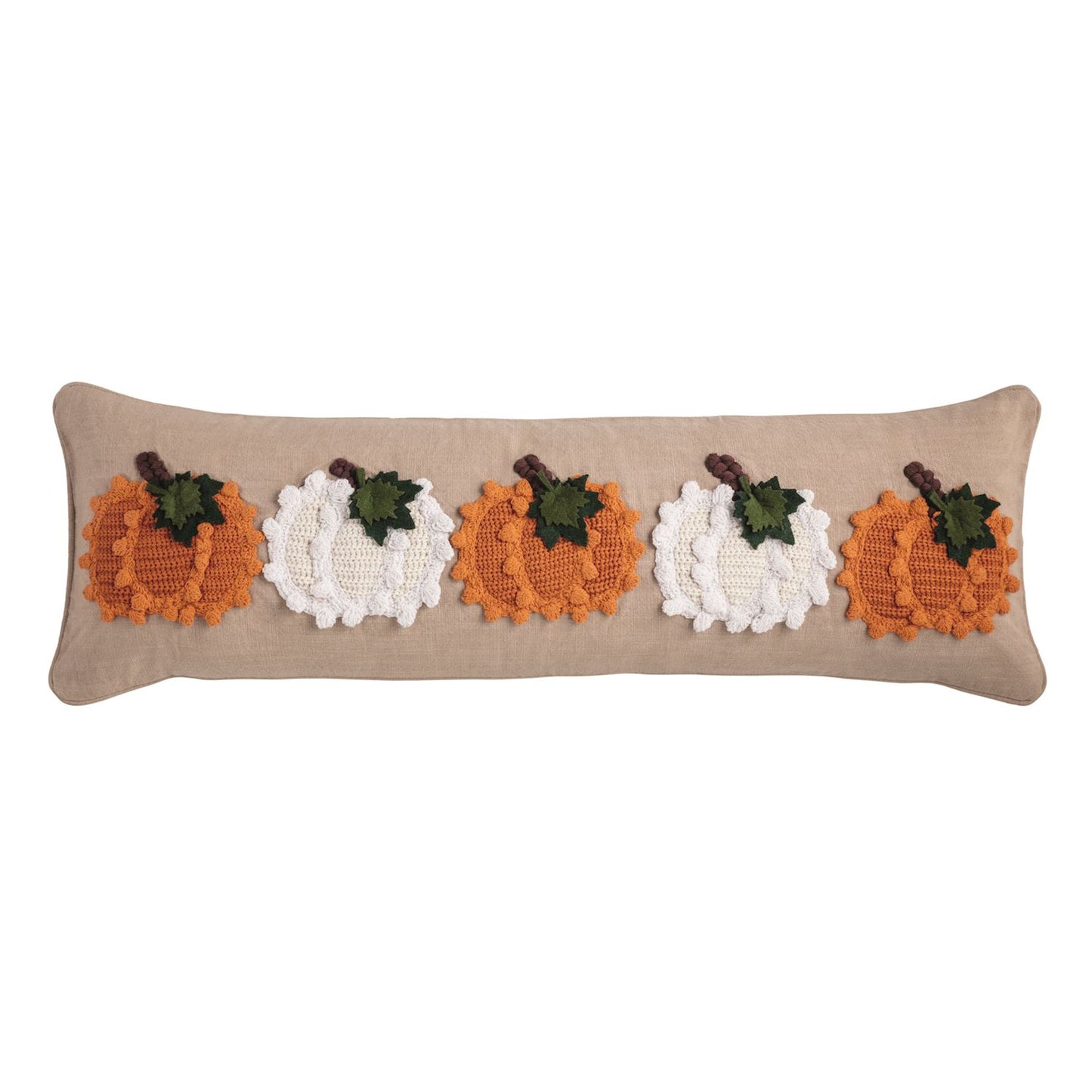 Mud Pie Pumpkin Knit Pillow