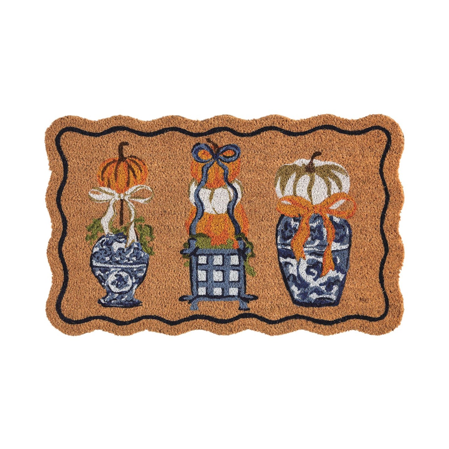 Mud Pie Pumpkin Topiary Doormat