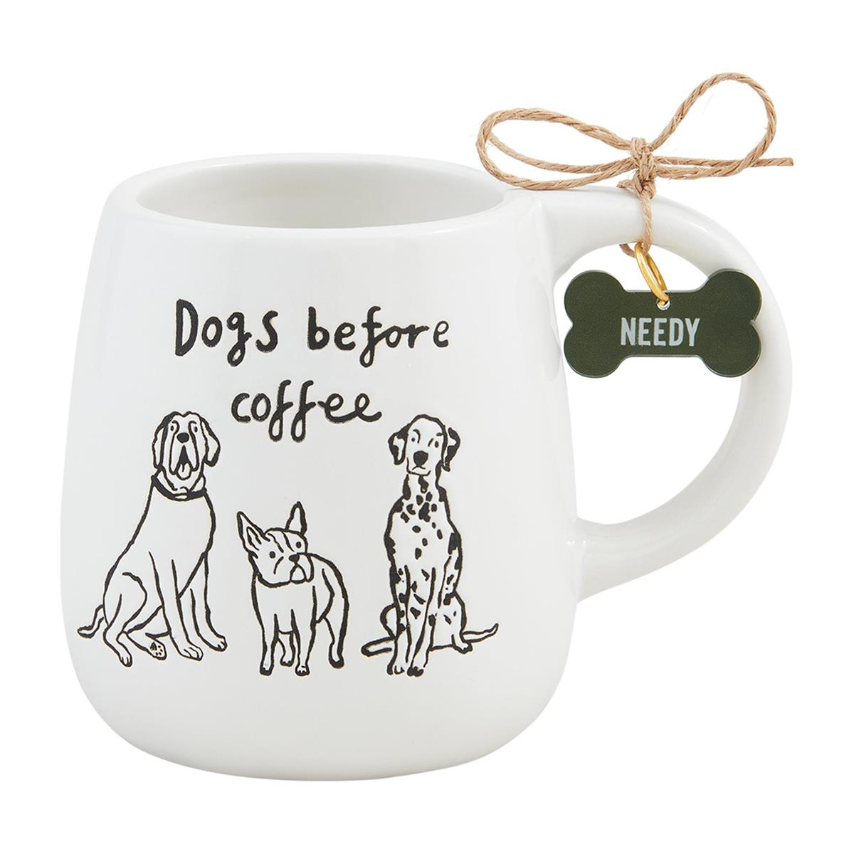 MUD PIE COFFEE COLLAR CHARM DOG MUG