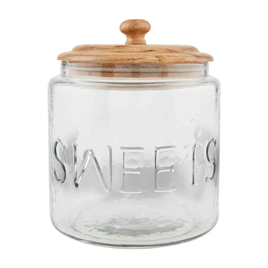 MUDPIE GLASS SWEETS JAR