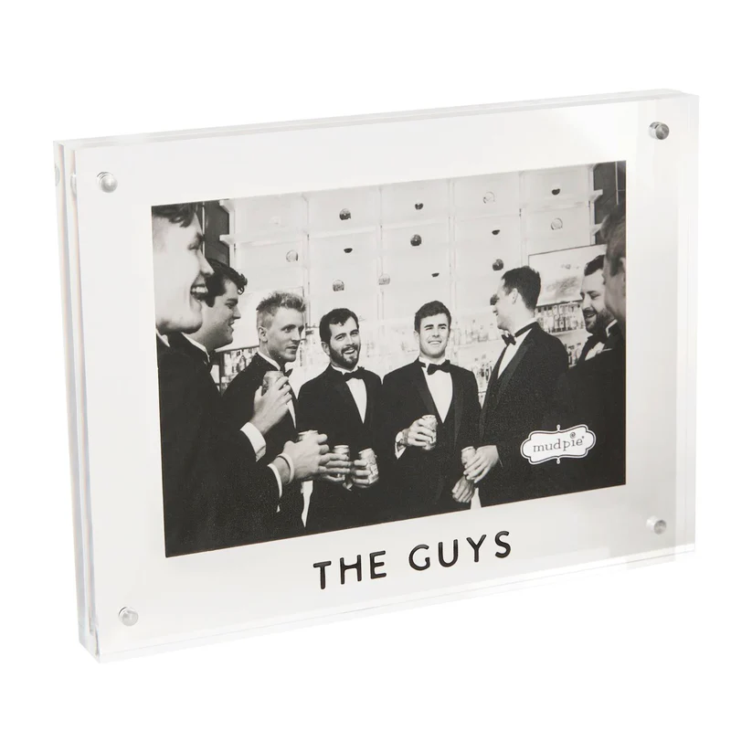 Mud Pie The Guys Acrylic Frame