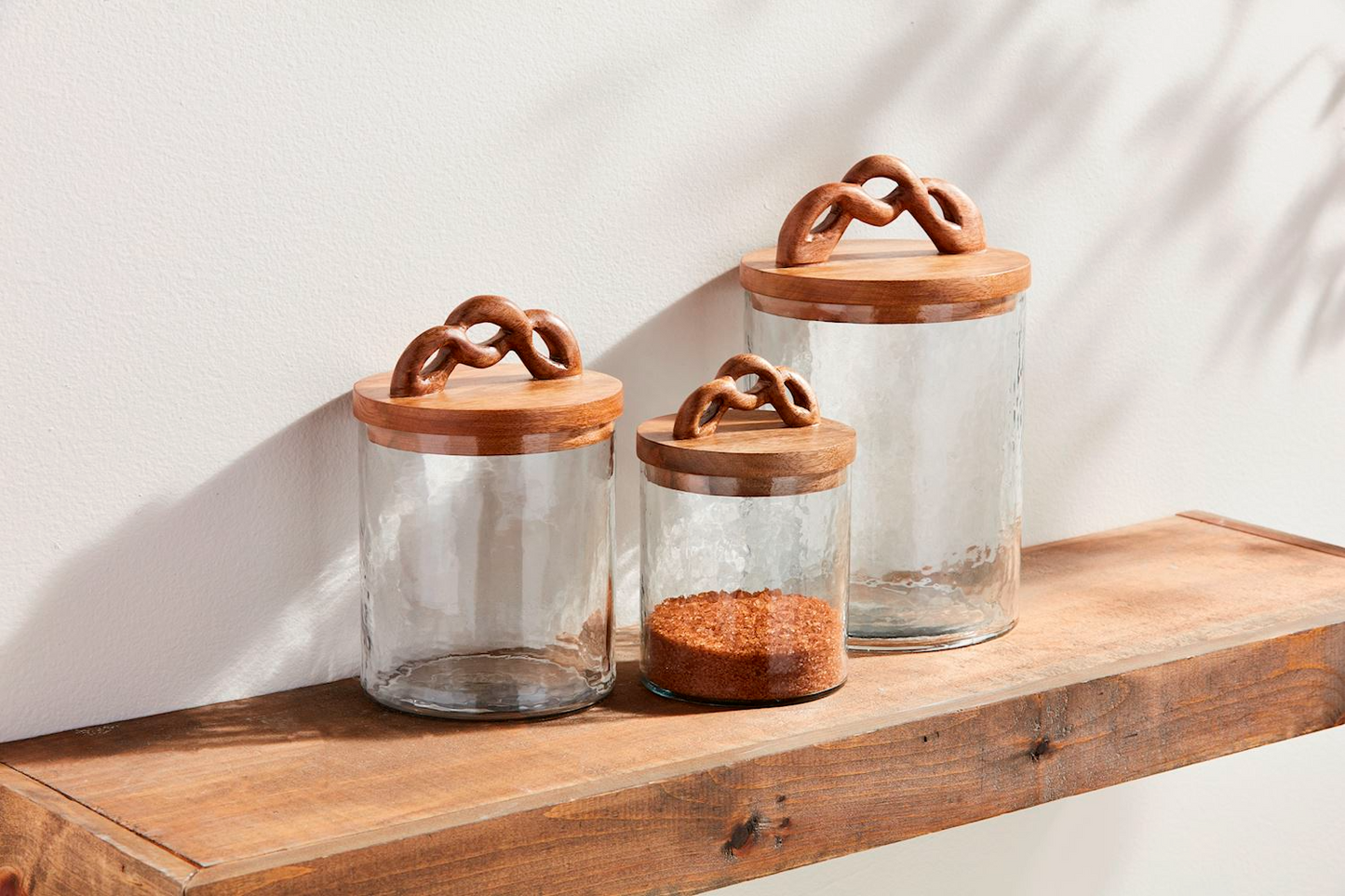MUD PIE TWISTED HANDLE CANISTER SET