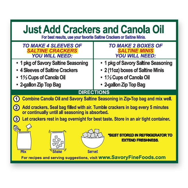 SAVORY PARTY CRACKER SEASONING - GARDEN DILL