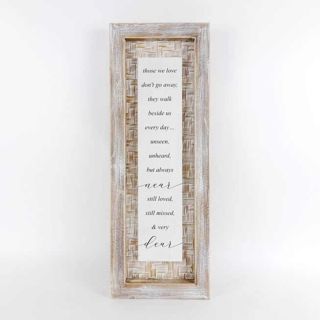 9x24x2 REMEMBER WHEN BAMBOO WOOD FRAME