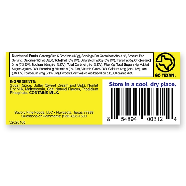 SAVORY PARTY CRACKER SEASONING - CINNAMON TOAST