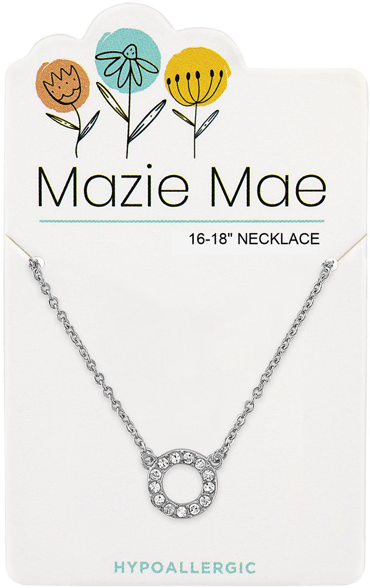MAZIE MAE SILVER CIRCLE NECKLACE