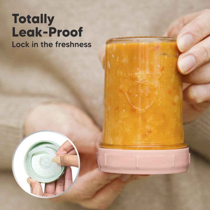 KEABABIES 8 PACK PREP BABY FOOD STORAGE CONTAINERS - MUSK DUSK