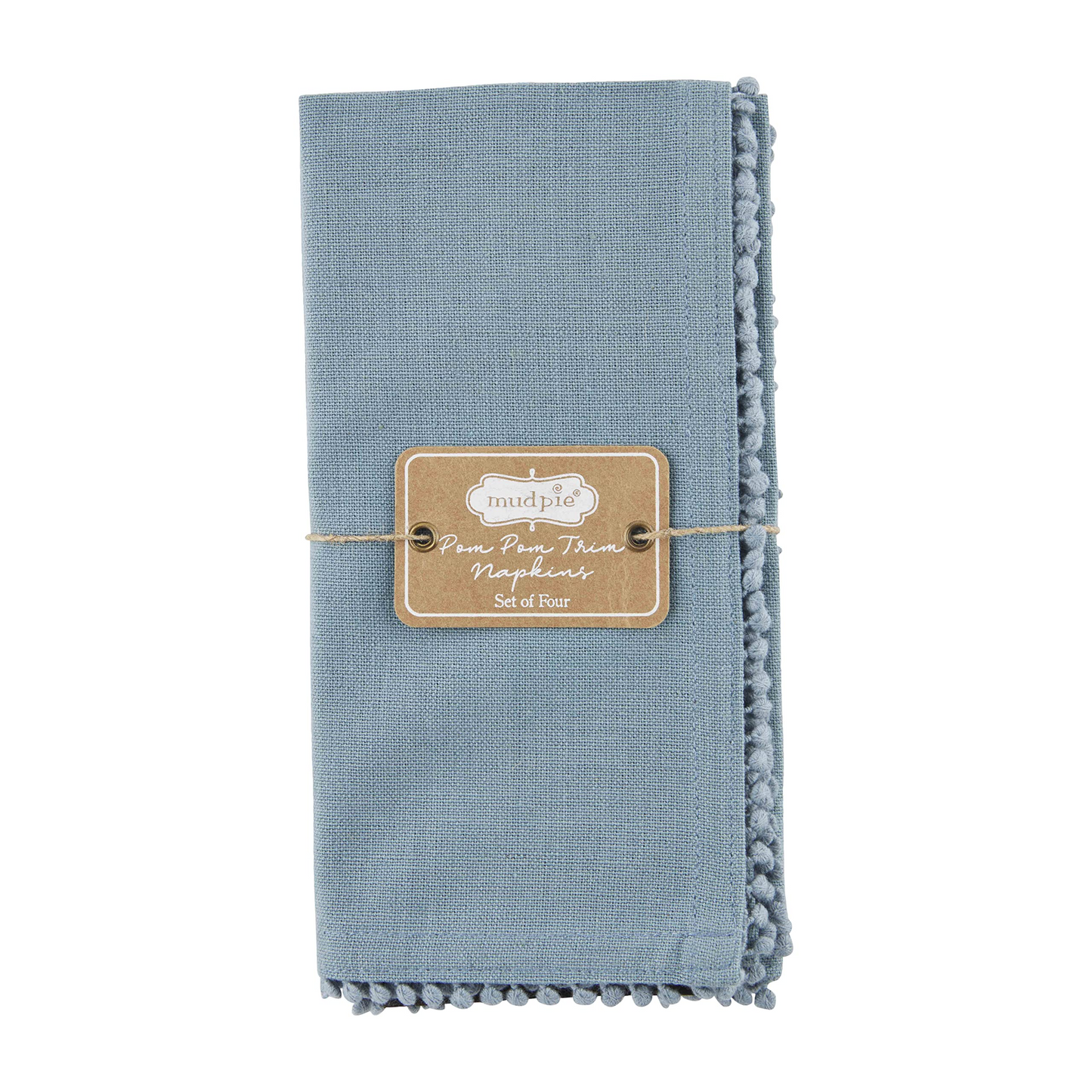 MUDPIE SET OF 4 NAPKINS BLUE