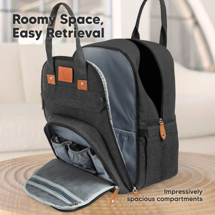 KEABABIES ROVE DIAPER BACKPACK - CHARCOAL