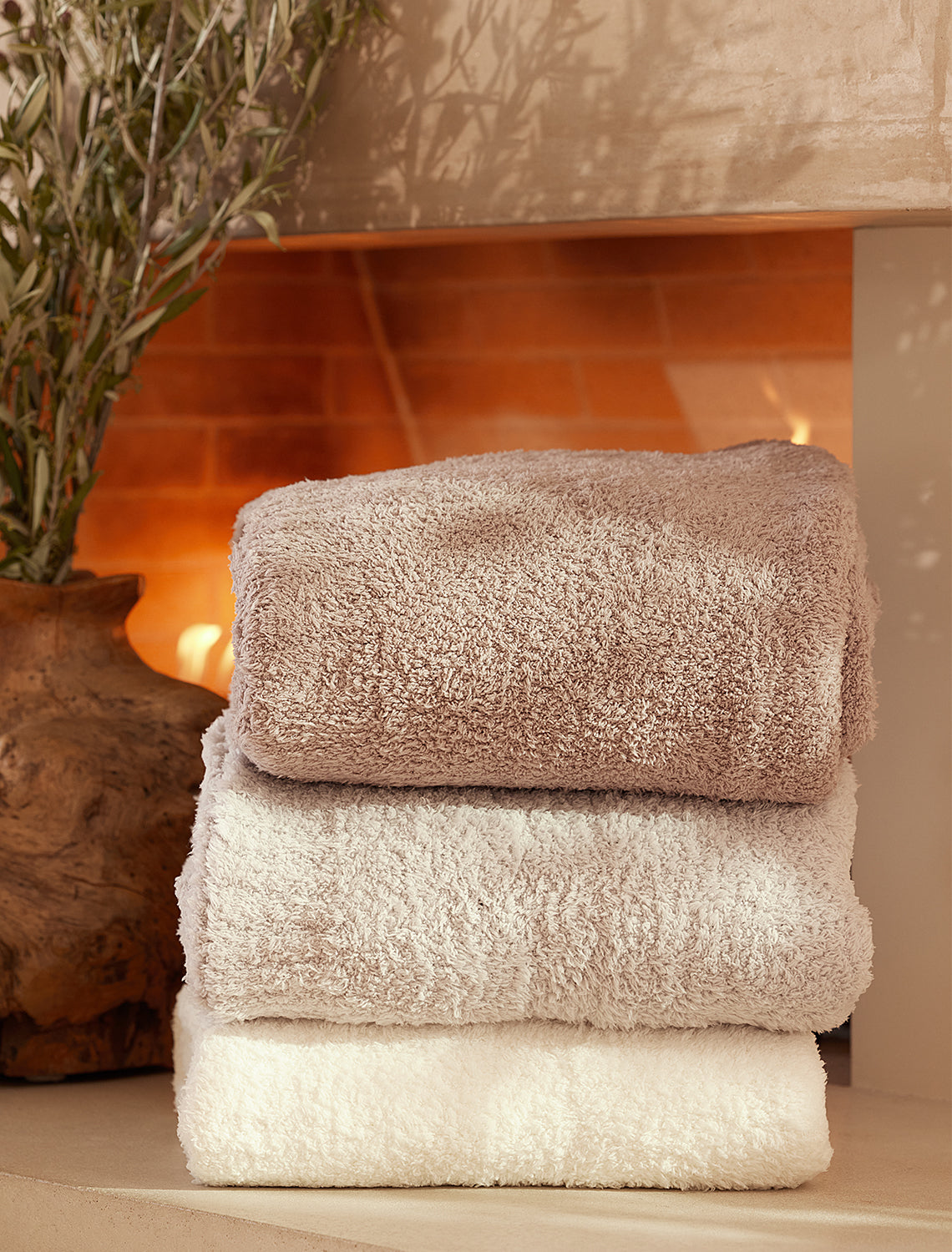 BAREFOOT DREAMS COZYCHIC® THROW - OYSTER