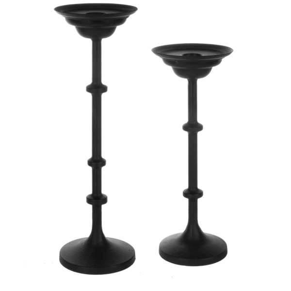 Black Taper & Pillar Holder (2 pc. set)