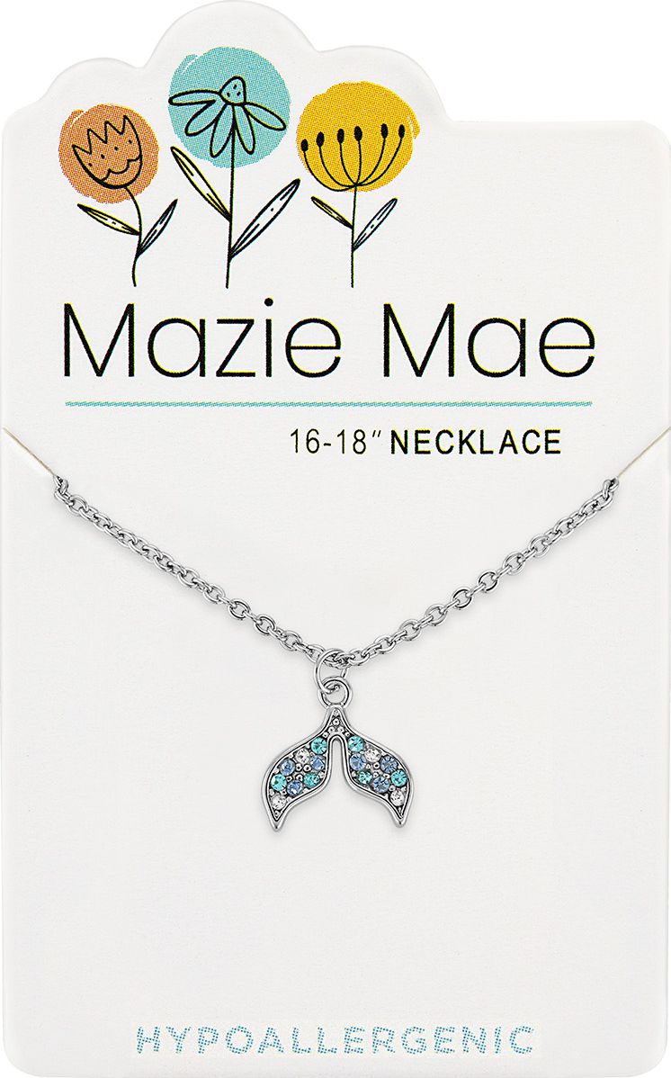 MAZIE MAE SILVER MERMAID TAIL NECKLACE