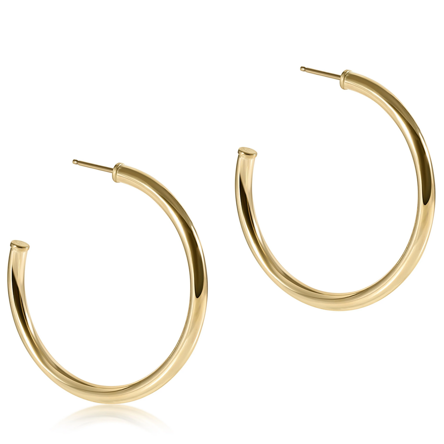 ENEWTON GOLD 1.5" POST HOOP - 3MM SMOOTH