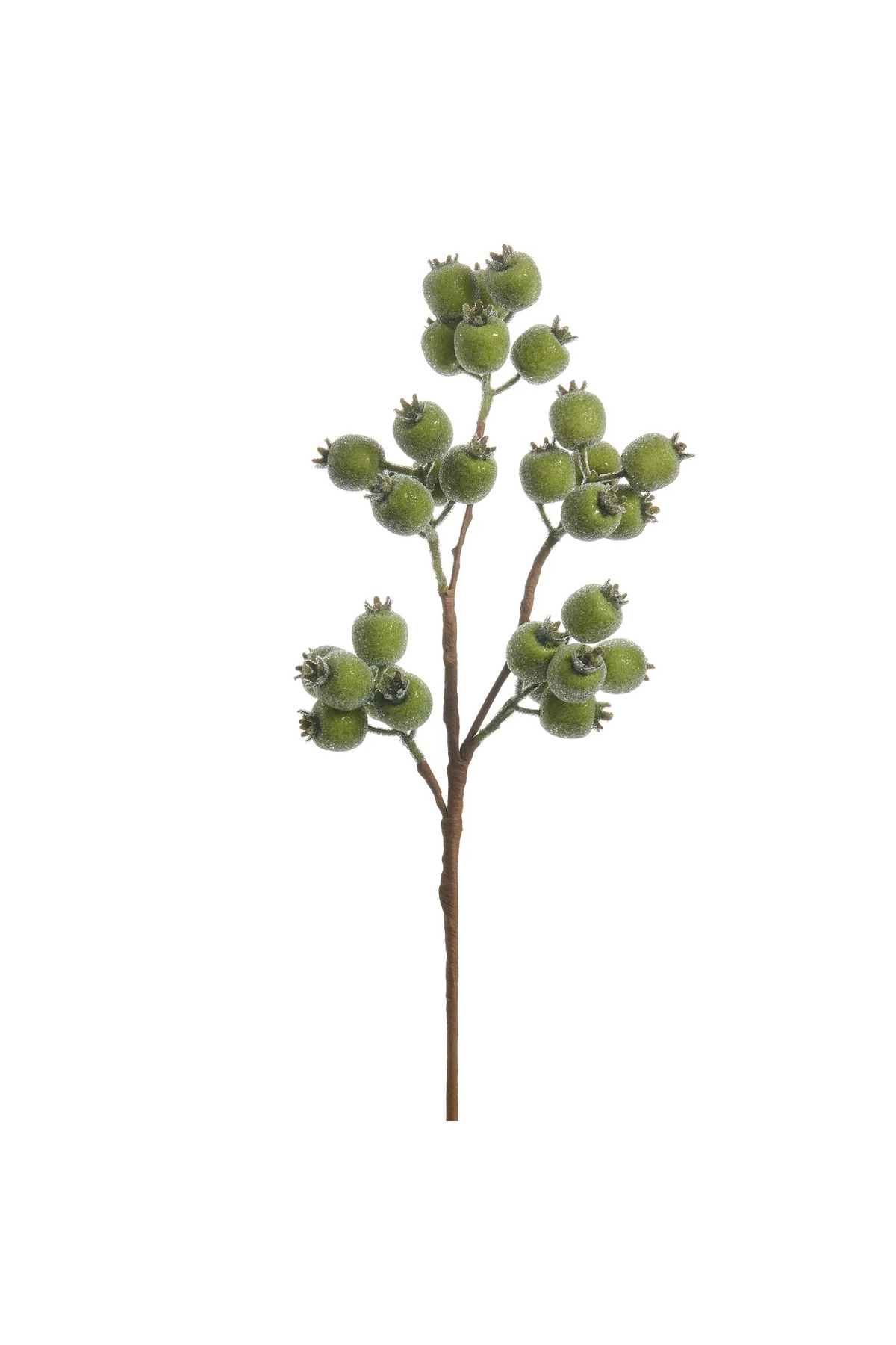 21" Iced Green Berry Spray
