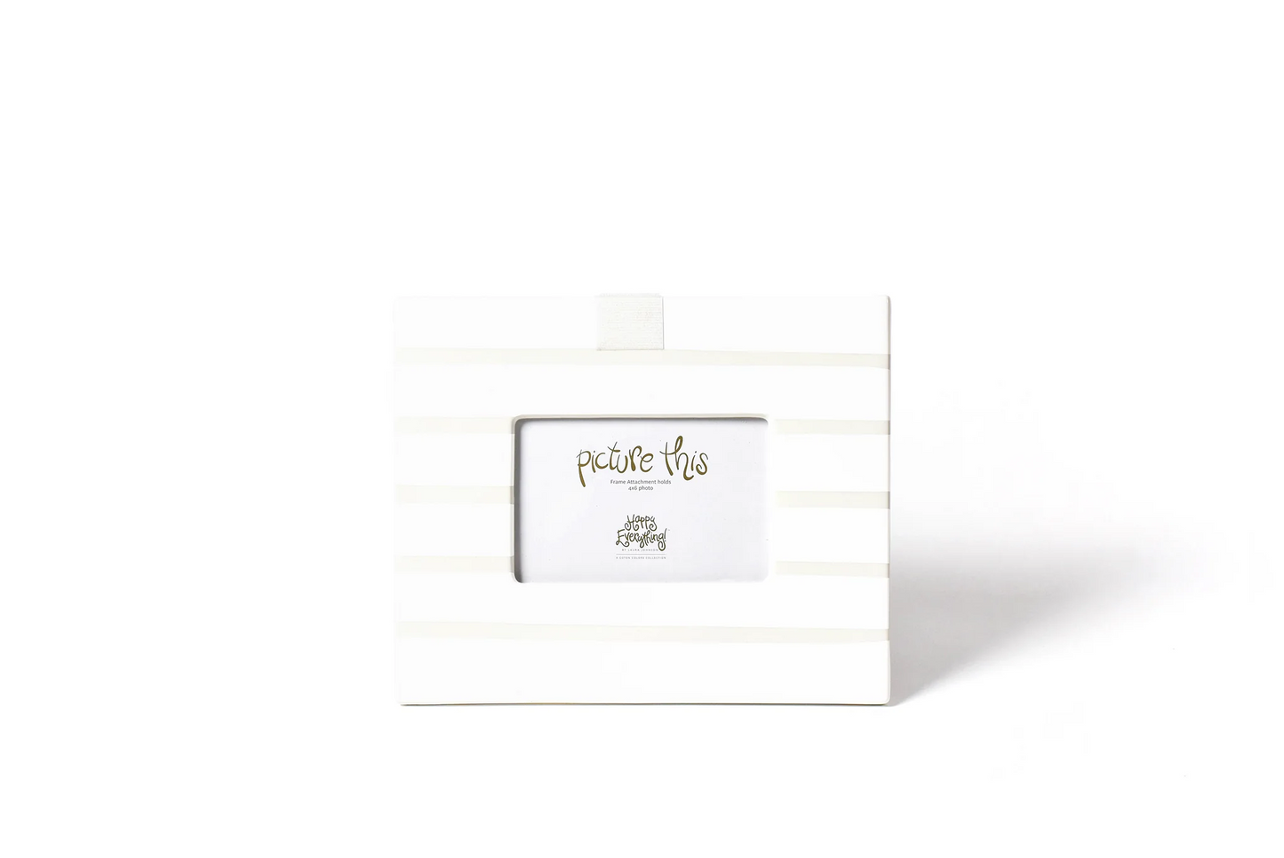 HAPPY EVERYTHING WHITE STRIPE MINI FRAME