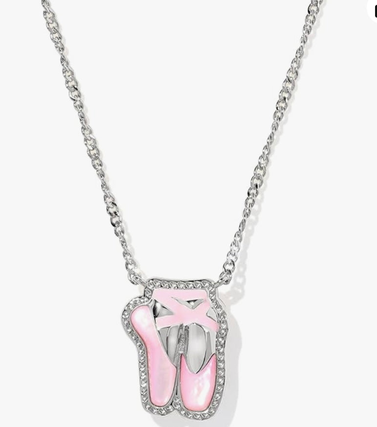 Kendra Scott Ballet Pendant Necklace Silver