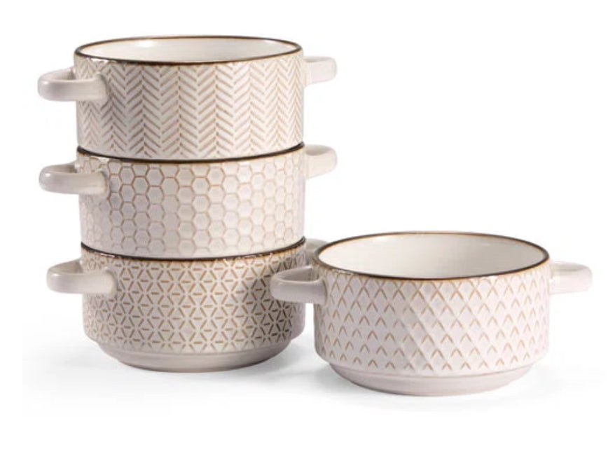 KOOK SOUP BOWLS WITH HANDLES