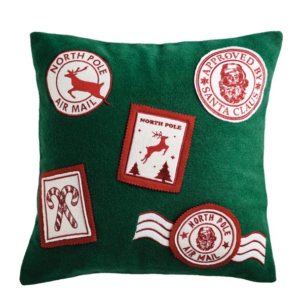 MUDPIE STAMPS FELTED XMAS PILLOW