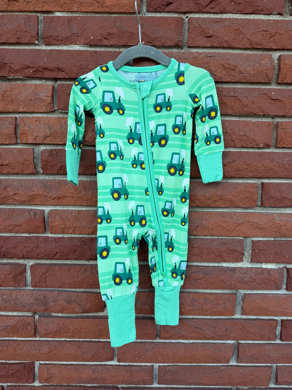 RUFFLEBUTTS + RUGGEDBUTTS TRACTOR PAJAMAS