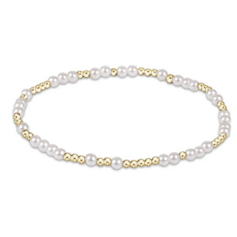ENEWTON EXTENDS HOPE UNWRITTEN 3MM BEAD PEARL BRACELET