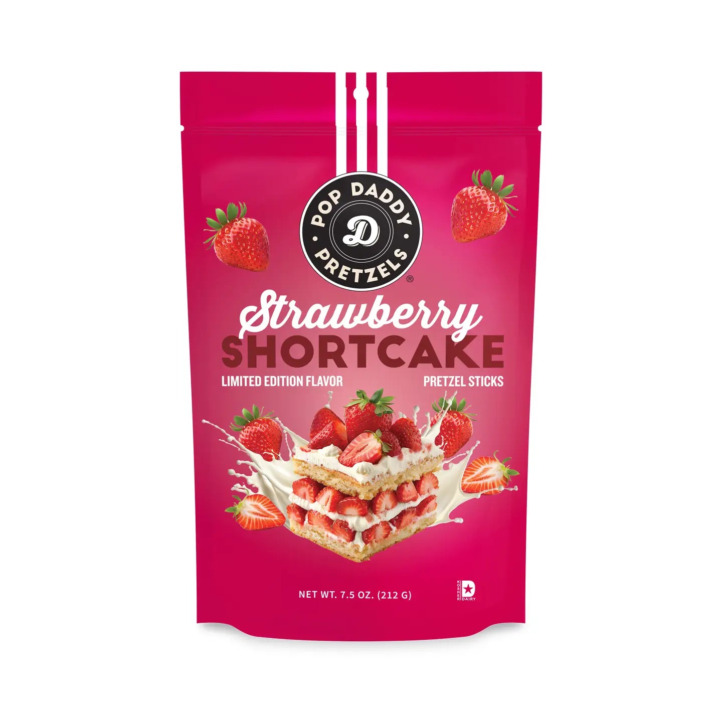 Pop Daddy Pretzels Strawberry Shortcake 7.5 oz