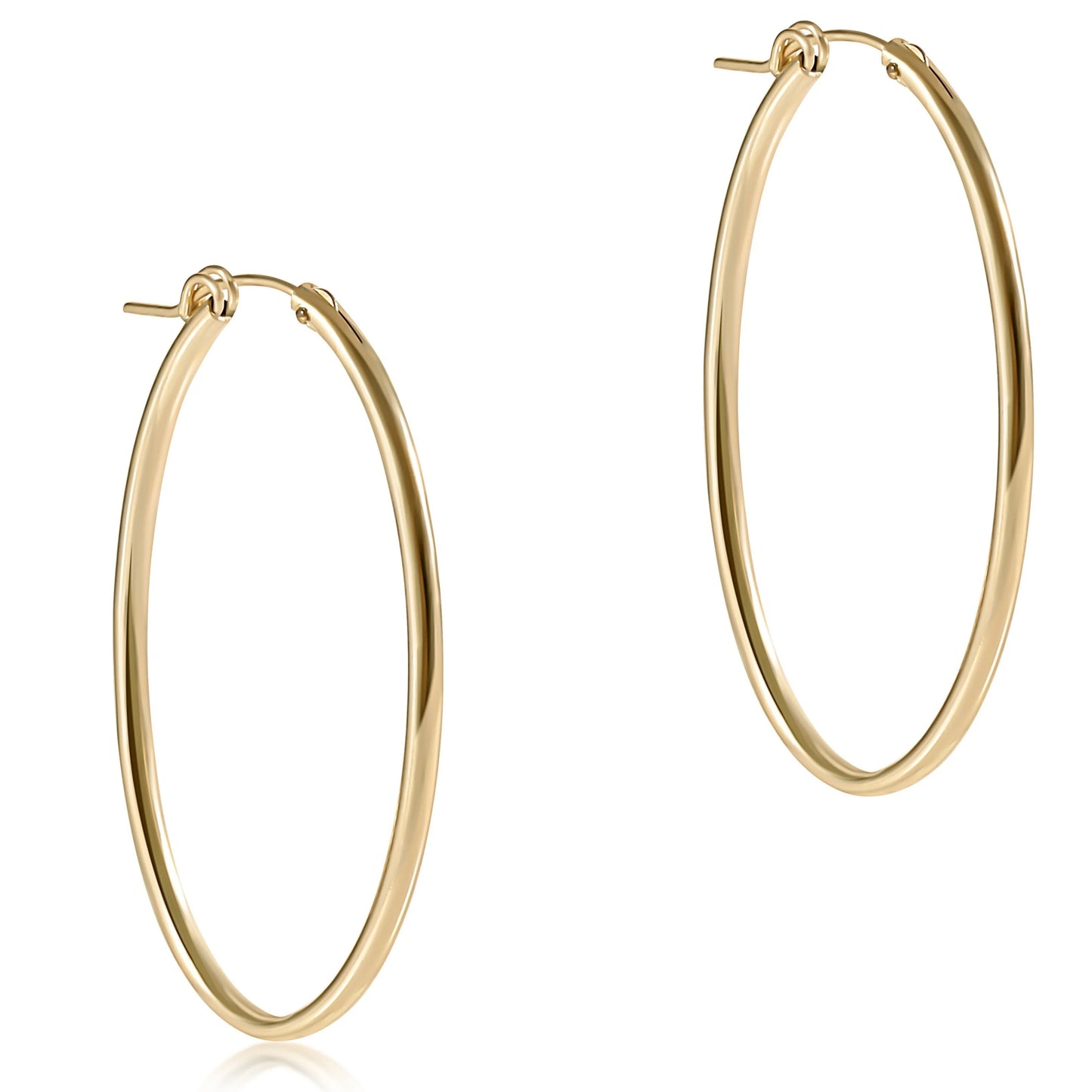 Enewton Oval Gold 2” Hoop- Smooth