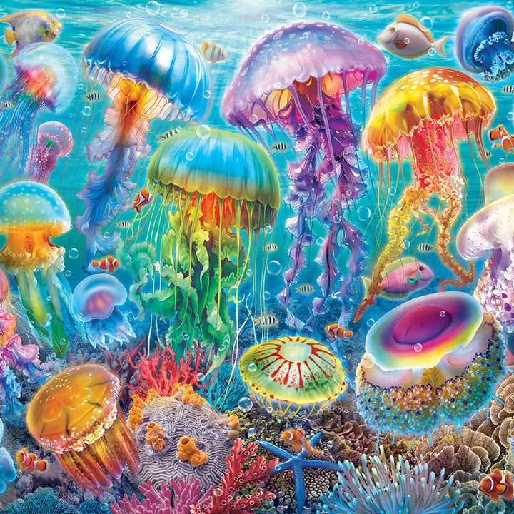White Mountain Jellyfish 500 Piece Puzzle