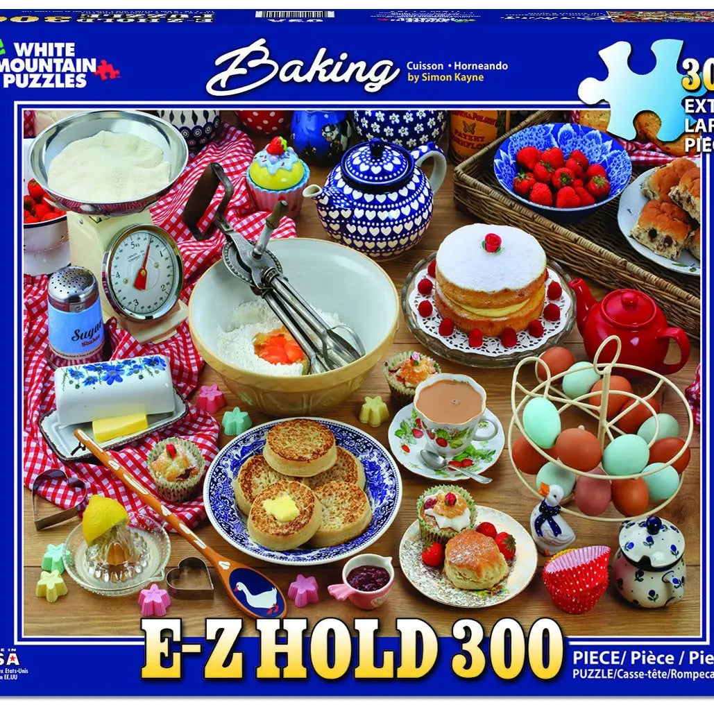 White Mountain Puzzle Baking E-Z Hold 300 Pieces