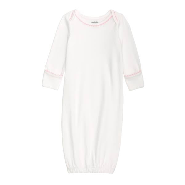 Mudpie Girl Interlock Gown 0-3M