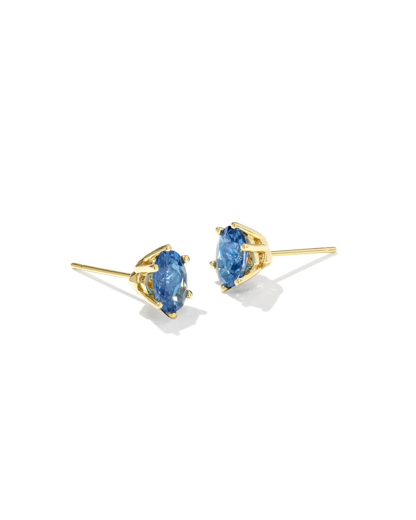 Cailin Crystal Stud Earring Gold Light Blue