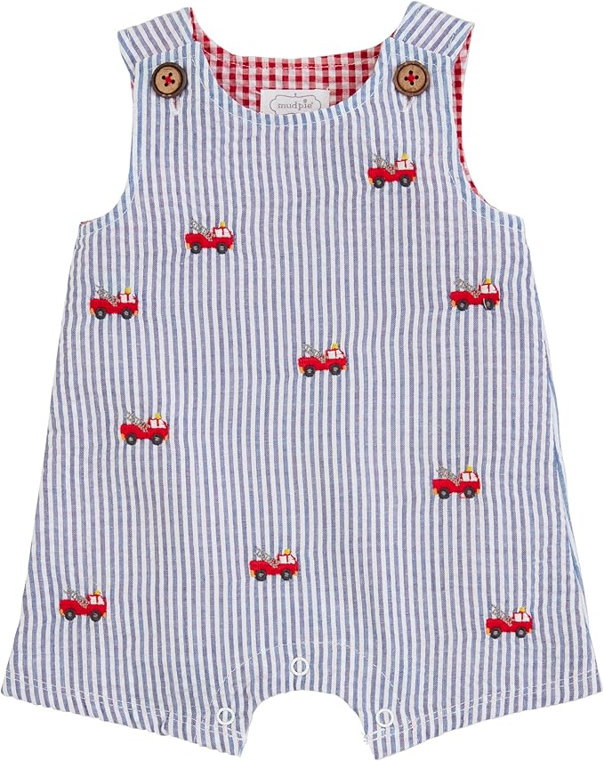 Mudpie Fire Truck Jon Jon 3/6 mths