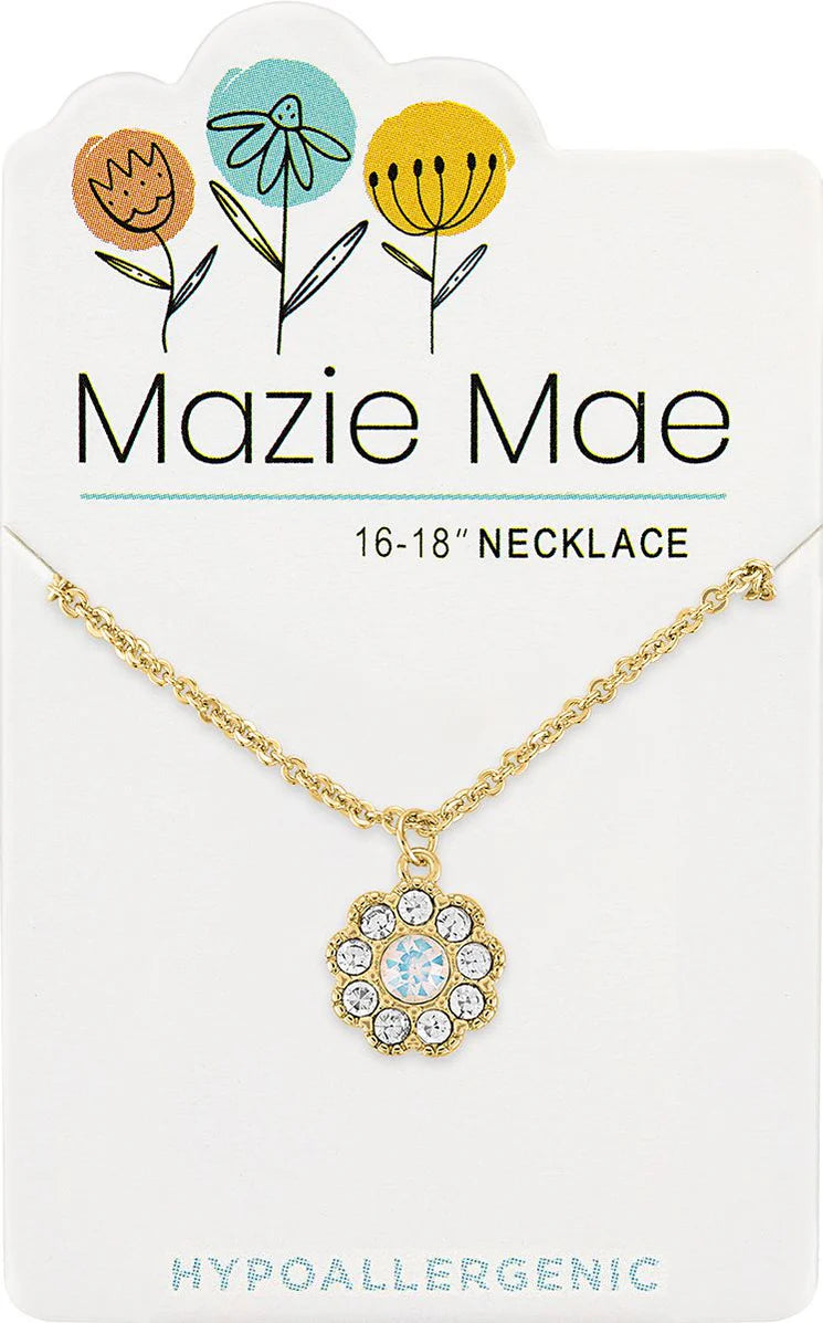 MAZIE MAE GOLD DIAMOND CIRCLE NECKLACE