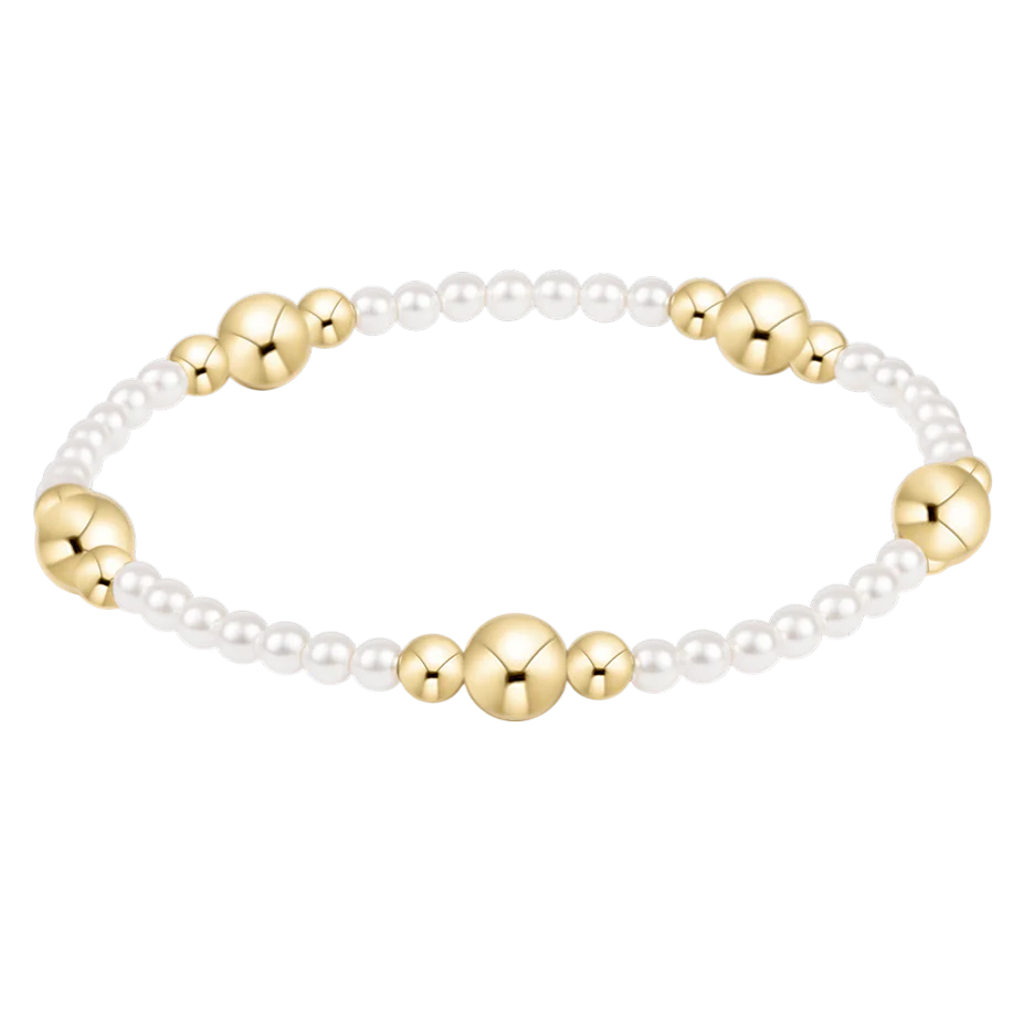 Enewton Purpose Gold Pearl 6MM Bracelet