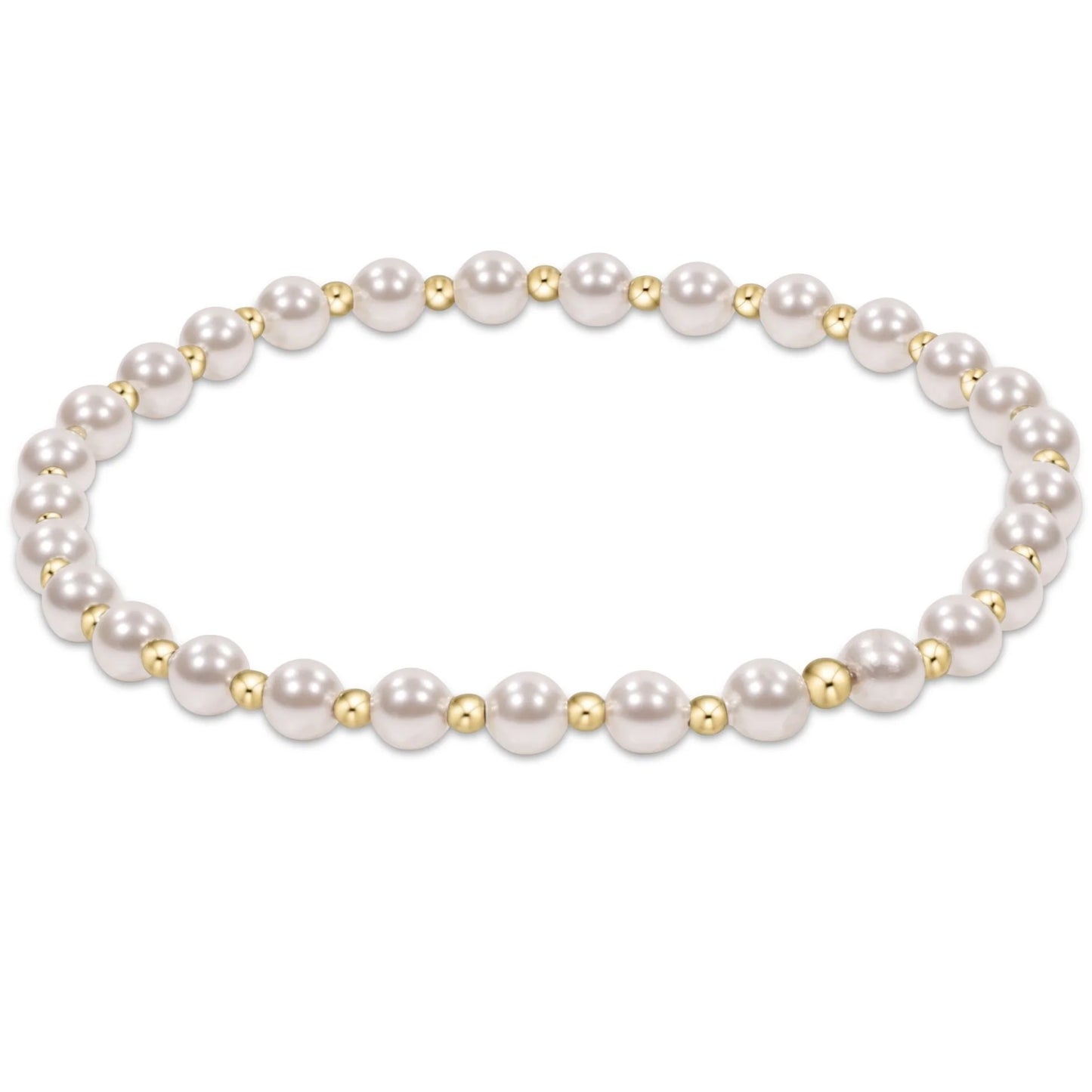 Enewton Extends Grateful Gold Pearl 4mm Bracelet