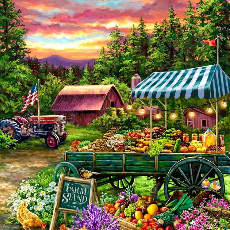 SPRINGBOK PUZZLE 1000 PIECE THE FRUIT STAND