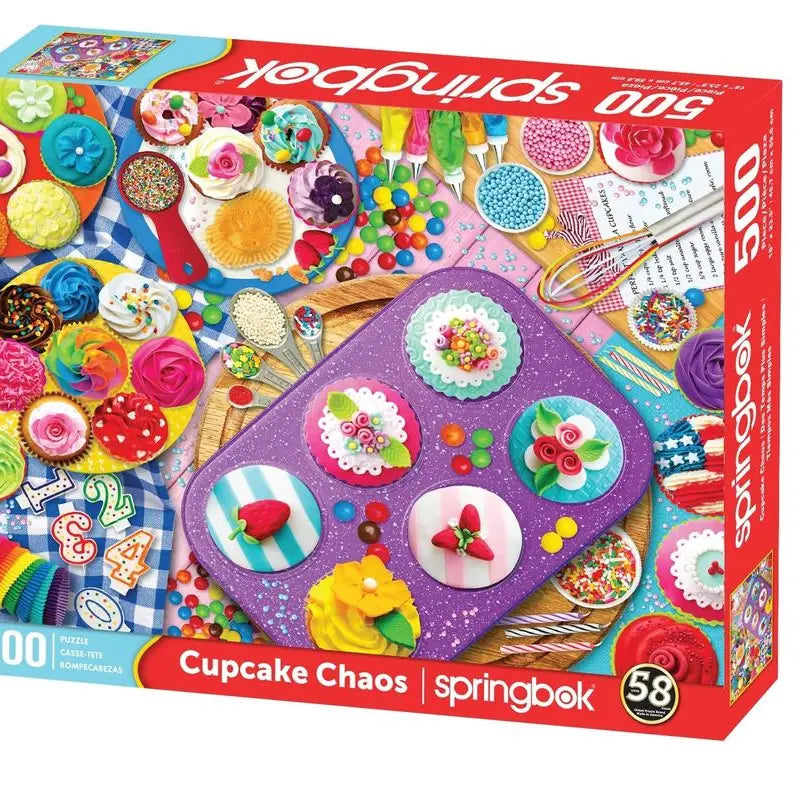 SPRINGBOK PUZZLE 500 PIECE CUPCAKE CHAOS