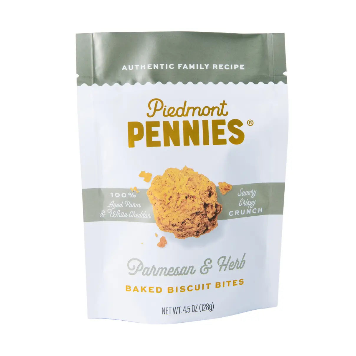 Piedmont Pennies Parmesan & Herb Cheese Crackers 4.5oz
