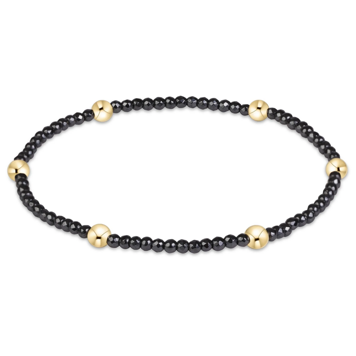 Presence Faceted Hematite 2mm Bracelet