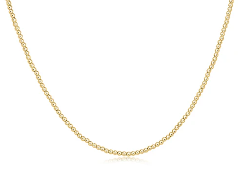 ENEWTON CHOKER CLASSIC GOLD 2 MM BEAD 17”