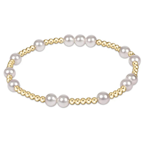 ENEWTON HOPE UNWRITTEN 6MM BEAD BRACELET PEARL