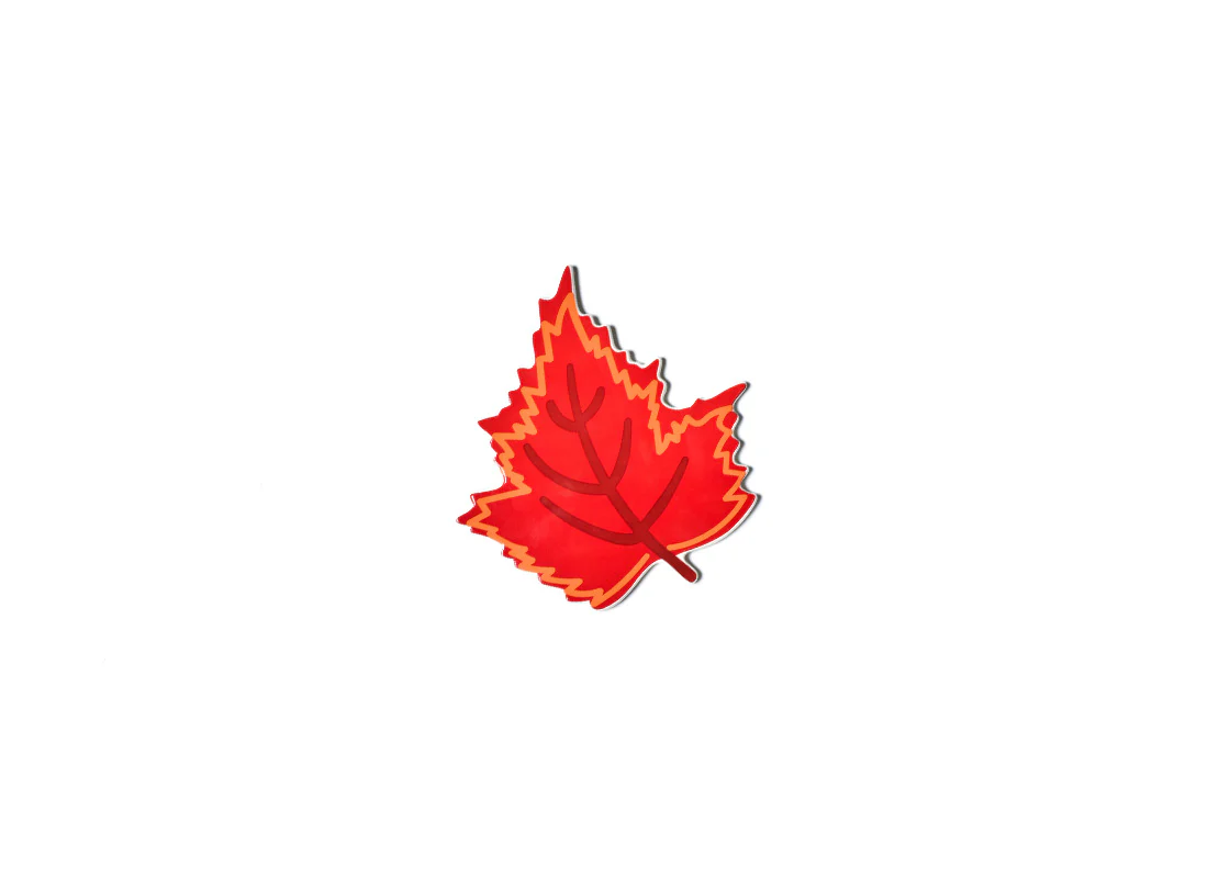 HAPPY EVERYTHING RED FALL LEAF MINI ATTACHMENT