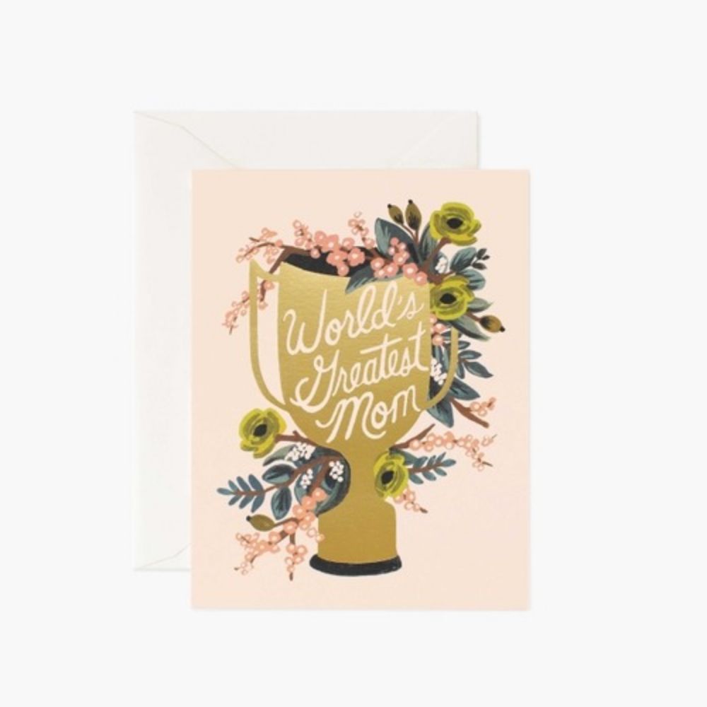 Rifle Paper World's Greatest Mom Card