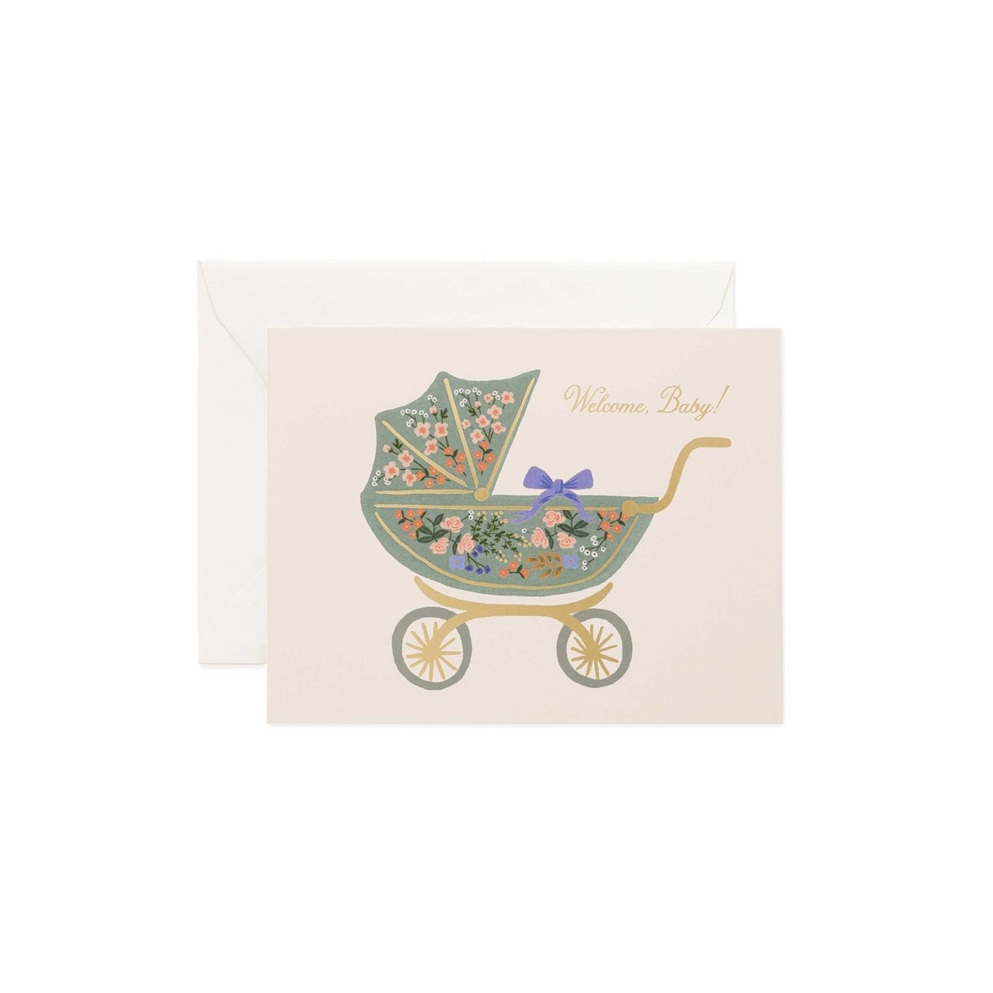 Rifle Paper Floral Baby Card