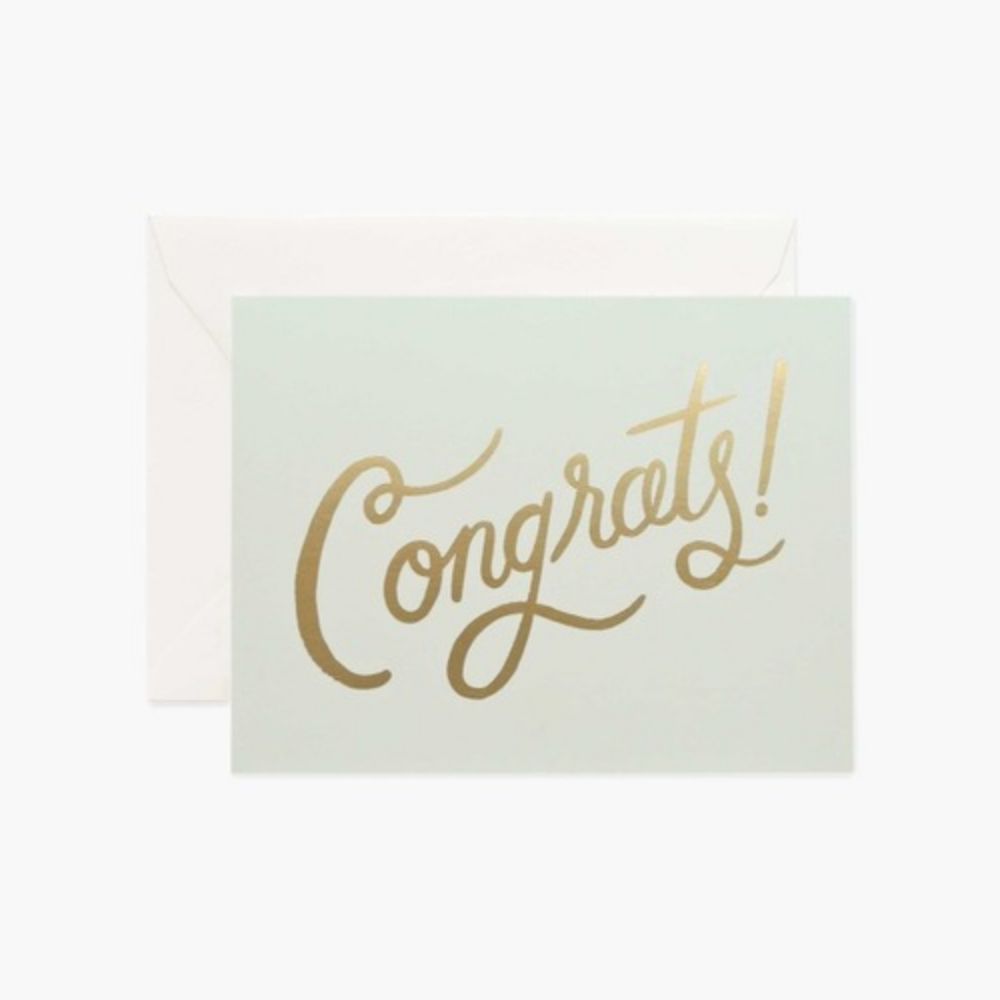 Rifle Paper Timeless Congrats card